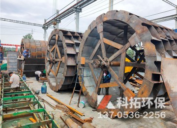 洗砂轮制作现场